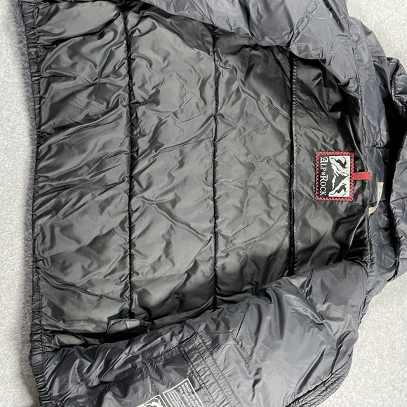 Alp n Rock Jacket Mens Extra Large Black Hooded Puffer Quilted Cruelty Free Coat - Picture 7 of 9